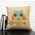 Ljojo Mermaid Linen Cushion Cover for Living Room Sofa Decoration