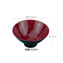Ljojo Melamine Bowl Set for Tableware - Durable, Large Capacity, Imitation Porcelain Style