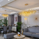 Ljojo Luxury Crystal Chandelier: Modern Tree Branch Design for Bedroom and Living Room Lighting