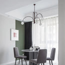 Ljojo Geometric Chandelier Glass Pendant Light - Modern Ceiling Suspension Lamp for Living Dining Room