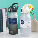 Ljojo 2000ML Sports Water Bottle with Straw - Large Capacity Jug for Fitness
