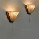 French Retro Solid Wood Bedside Wall Lamp Butterfly Light for Living Room by Ljojo
