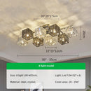 Modern Living Room Led Pendant Lamp | Rast K9 Glass Artistic Lighting Fixture by Ljojo