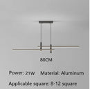 Nordic Dining Table Pendant Lamp Black Gold Minimalist Chandelier by Ljojo