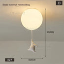 Polar Bear Cartoon Pendant Chandelier LED Lamp for Kids Room by Ljojo