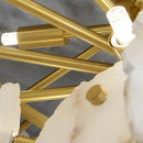 Marble Led Chandelier For Living Room - Elegant Nordic Pendant Light by Ljojo