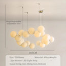 Nordic Designer Bubble Chandelier Modern Round Ball Pendant Light for Living Room by Ljojo