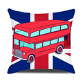 Ljojo London Guard Street Scene Cushion Cover - Cute Cartoon Design