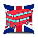 Ljojo London Guard Street Scene Cushion Cover - Cute Cartoon Design