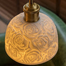 Cream Wabi-sabi Japanese Chandelier by Ljojo • Retro Bedroom Wall Hanging Lighting