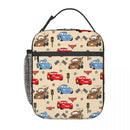 Ljojo Lightning Mcqueen Car Sally Lunch Bag - Portable Thermal Cooler Lunch Box