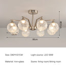 Modern LED Glass Ball Chandelier Pendant Light for Home Decor by Ljojo