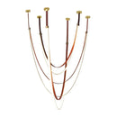 Ljojo Modern Nordic Long Strip Chandelier Stylish Art Design Pendant Lights for Home Decor