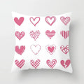 Ljojo Love Heart Cushion Cover for Living Room Sofa Valentine's Day Home Decor