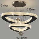 Ljojo Luxury Crystal Chandelier | Elegant Dining Room Pendant Lamp Modern Home Decor Lighting