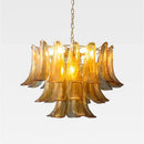 Vintage Amber Glass Indoor Chandelier - Scandinavian Style Lighting by Ljojo