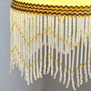 French Retro Glass Jellyfish Tassel Chandelier for Bedroom Decoration - Ljojo