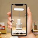 Ljojo LED Desk Lamp 3 Levels Dimmable Touch Night Light USB Rechargeable Foldable Table Lamp