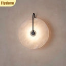 Ljojo Marble Circle Wall Lamp for Home Decor & Lighting Fixtures