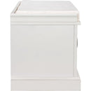 Ljojo™ Entryway Storage Bench with Drawers & Cabinets, Removable Cushion - End of Bed Bench