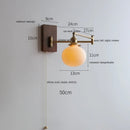 Ljojo LED Walnut Ash Wood Wall Sconce with Pull Chain Switch
