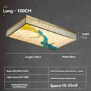 Ljojo Chinese Style Enamel Ceiling Lamp Modern Villa Glossy Crystal LED Decoration