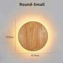 LED Wood Wall Lamp Modern Nordic Style Bedroom Stair Light by Ljojo