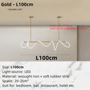 Ljojo LED Tube Chandelier: Modern Dining Room Lighting Fixture & Home Decor Ornament