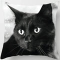 Ljojo  Black Cat Pillowcase  Decorative Square Cushion Cover 45*45cm