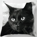 Ljojo  Black Cat Pillowcase  Decorative Square Cushion Cover 45*45cm