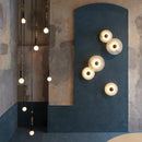 Ljojo Marble LED Wall Lamp - Gold Metal Lighting for Living, Bedroom, Aisle, TV Background