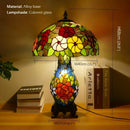 Ljojo Luxe Stained Glass Table Lamp for Living Room and Bedroom