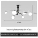 Ljojo Luxury Copper Pendant Light: Modern Magic Bean Style for Living Room