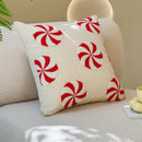 Embroidery Christmas Throw Pillowcase Elk Red Decoration Square Pillowcases by Ljojo