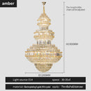 2025 European Duplex Large Chandelier Crystal Lamp for Villa Living Room - Ljojo