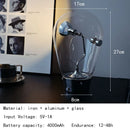 Clear Glass Table Lamp USB Charging Warm Light 3000K Ljojo Bedroom Desk Light
