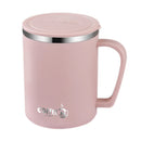 Ljojo 480ml Insulated Stainless Steel Coffee Mug with Lid & Handle
