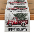 Christmas Tree Snowflakes Table Runner by Ljojo: Farmhouse Wedding Party Decoration