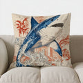 Blue Marlin Artistic Throw Pillow Cover by Ljojo - Sofa Bedroom Car Decor