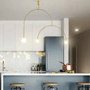 Ljojo Minimalist Line LED Pendant Light for Living Room and Bedroom