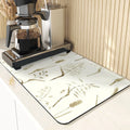 Floral Pattern Kitchen Coasters Set by Ljojo