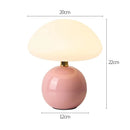 LED Mushroom Small Table Lamp Cream Ceramic Bedroom Atmosphere Light Ljojo