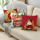 Ljojo Linen Christmas Cushion Cover 45x45cm Home Office Living Room Merry Christmas Gifts