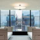 Nordic Decor Led Ceiling Chandelier: Black Acrylic Round Track Bar Indoor Lighting - Ljojo