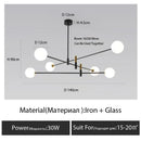 Nordic Minimalist Magic Bean Chandelier: Classic Style for Living & Dining Room by Ljojo