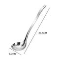 Ljojo Long Handle Stainless Steel Soup Ladle Spoon Skimmer Colander Tableware Home Kitchen