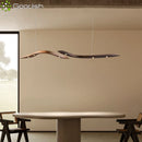 Ljojo Industrial Minimalist Wooden Creative LED Pendant Lights Chandelier for Home Decoration