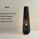 Japanese Handmade Bamboo Wabi Sabi Style Floor Lamp LED Decorative Light by Ljojo