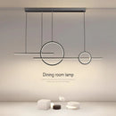 Ljojo Long LED Pendant Light for Dining and Living Room Decor