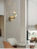 Gold Crystal LED Wall Lamp by Ljojo: Modern Luxury Sconce for Home Decor
